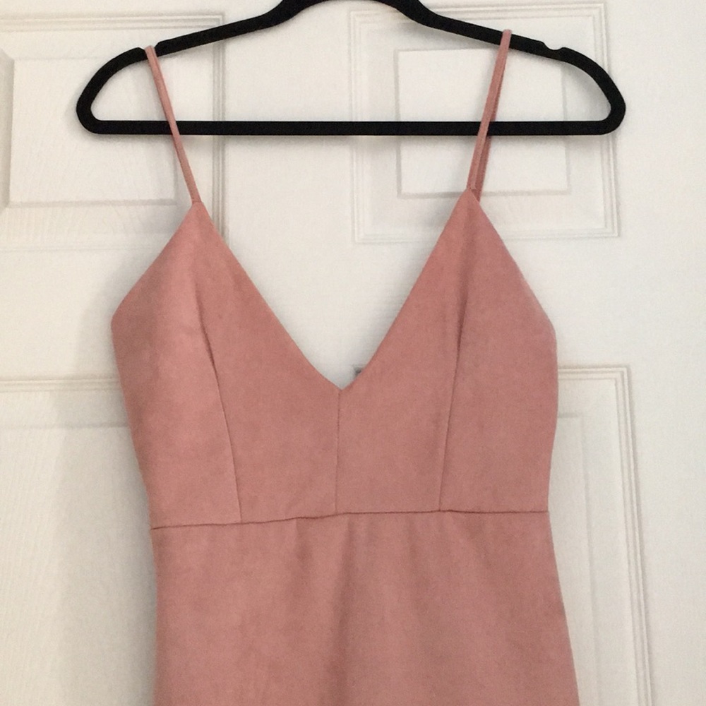 Blush Pink cocktail dress.